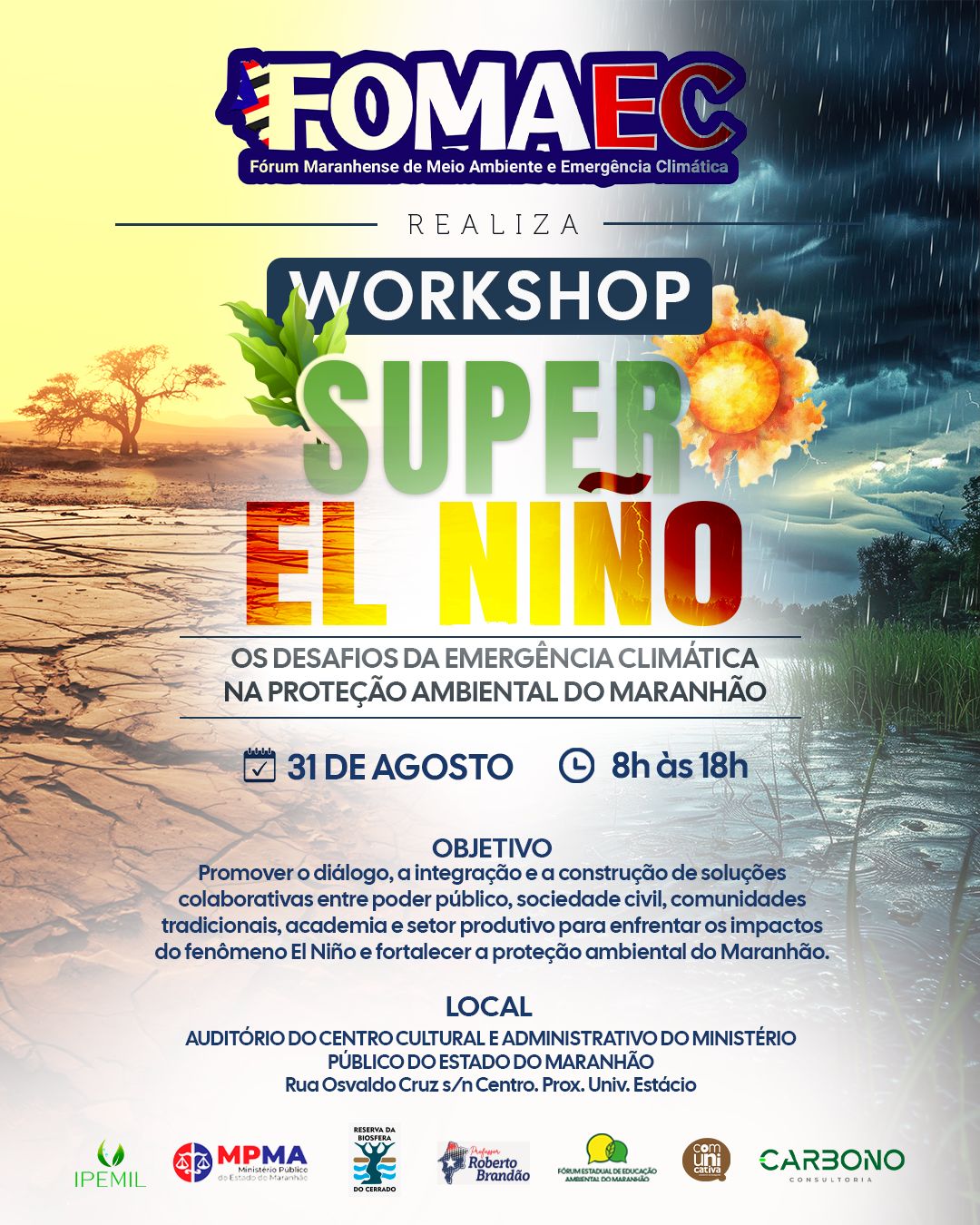 Workshop Super El Niño — convite e programação